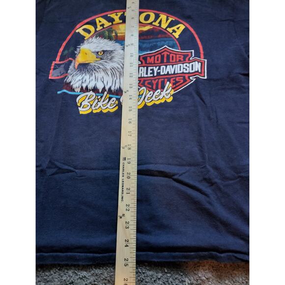 Vintage 1989 Harley Davidson Daytona Bike Week Tshirt Men's L Single Stitch - Picture 7 of 8